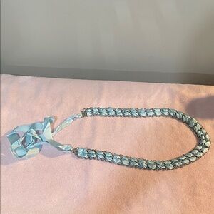 Danier Light Blue Braided Women's Belt